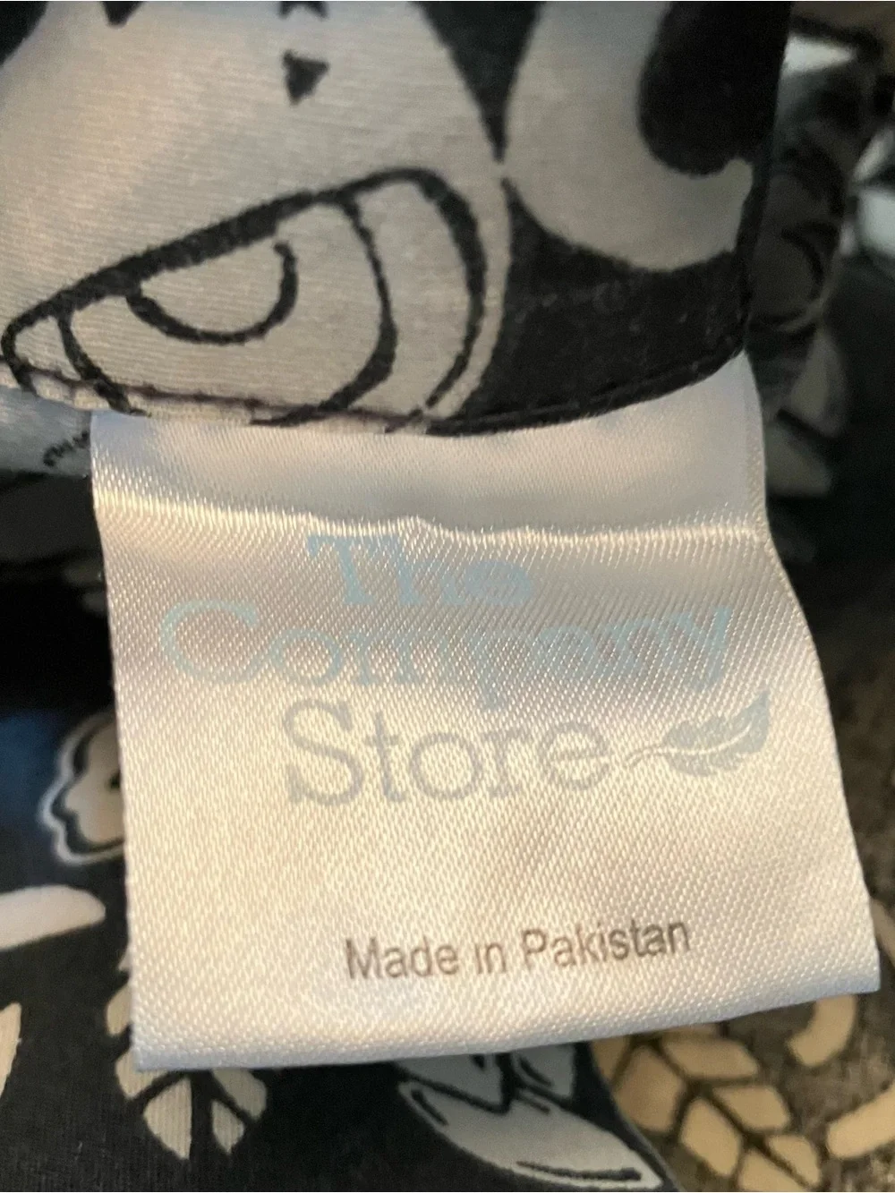 The Company Store Elephant Pillowcases (2) Standard Gray Block Print Boho Cotton